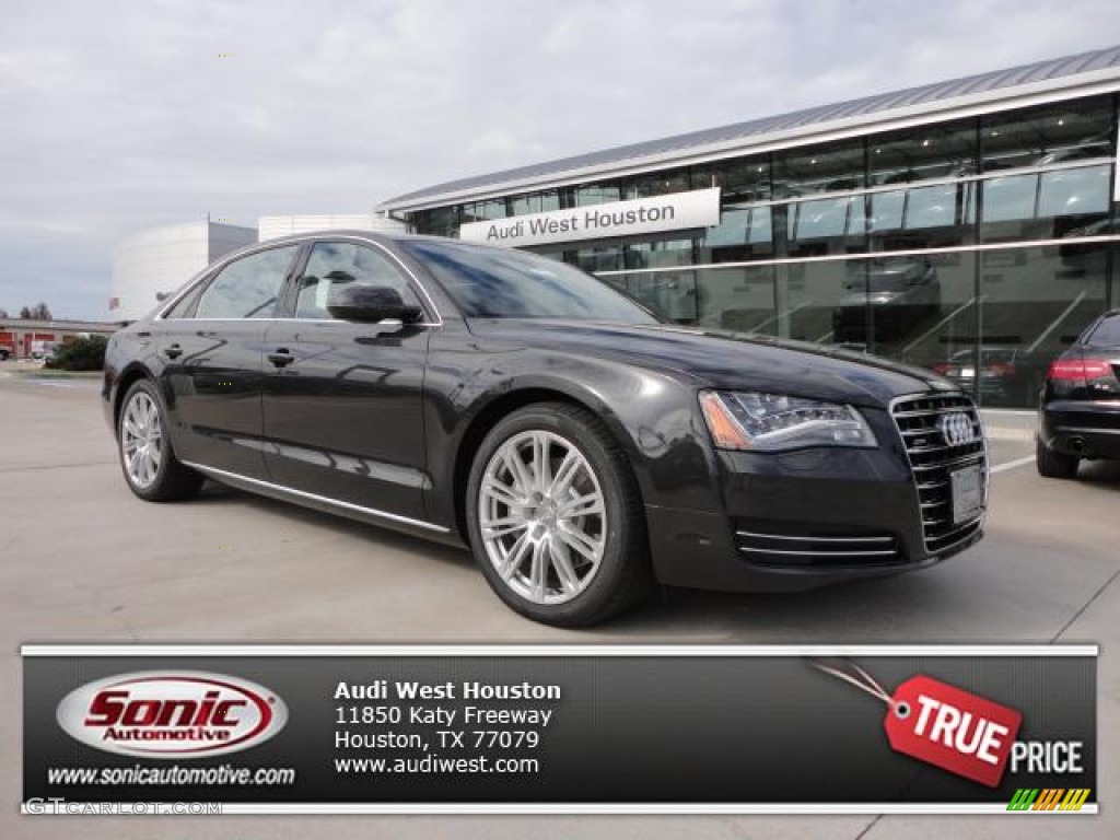 2013 A8 L 3.0T quattro - Oolong Grey Metallic / Nougat Brown photo #1