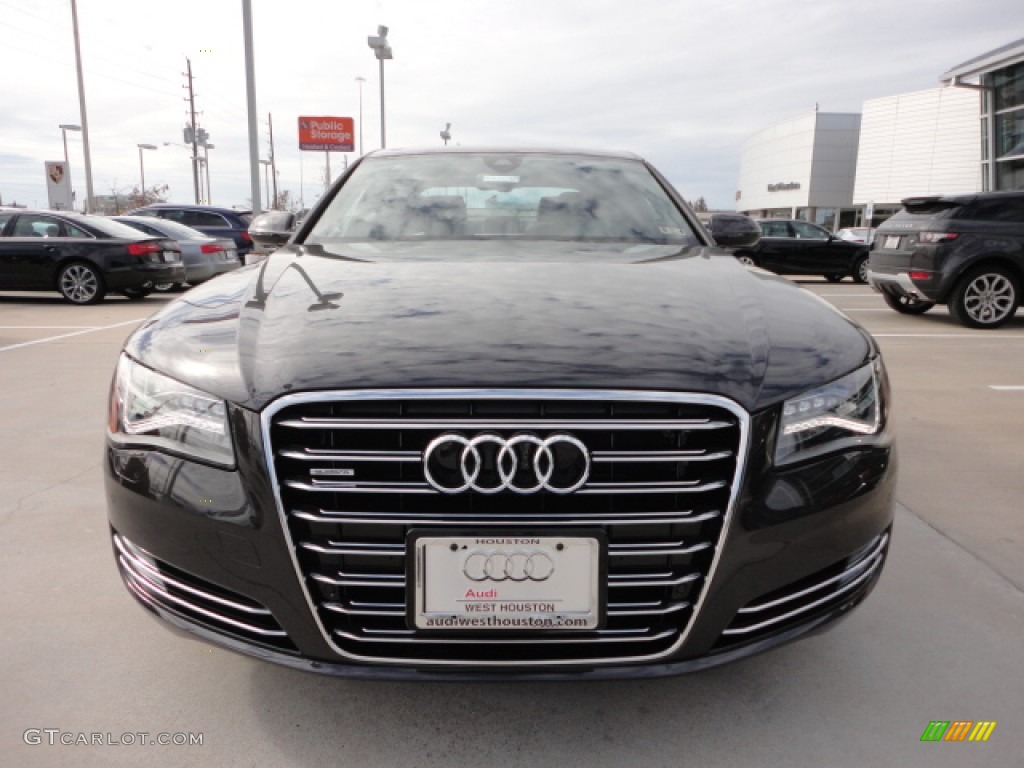 2013 A8 L 3.0T quattro - Oolong Grey Metallic / Nougat Brown photo #2