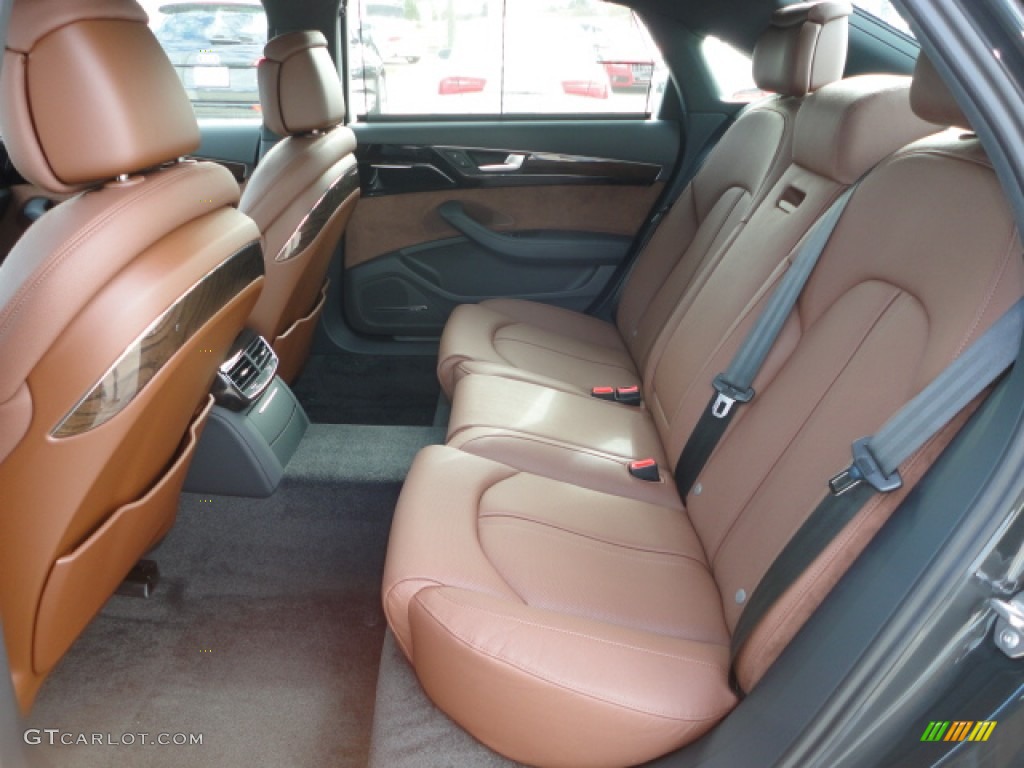 Nougat Brown Interior 2013 Audi A8 L 3.0T quattro Photo #75497678