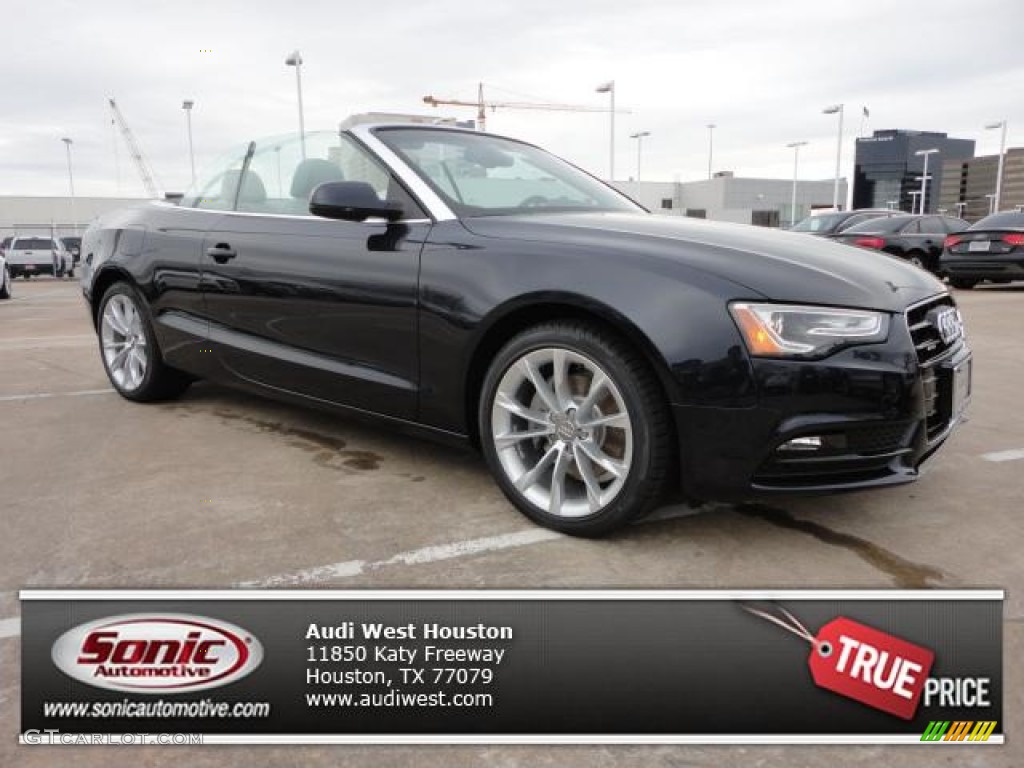 2013 A5 2.0T quattro Cabriolet - Moonlight Blue Metallic / Titanium Grey/Steel Grey photo #1