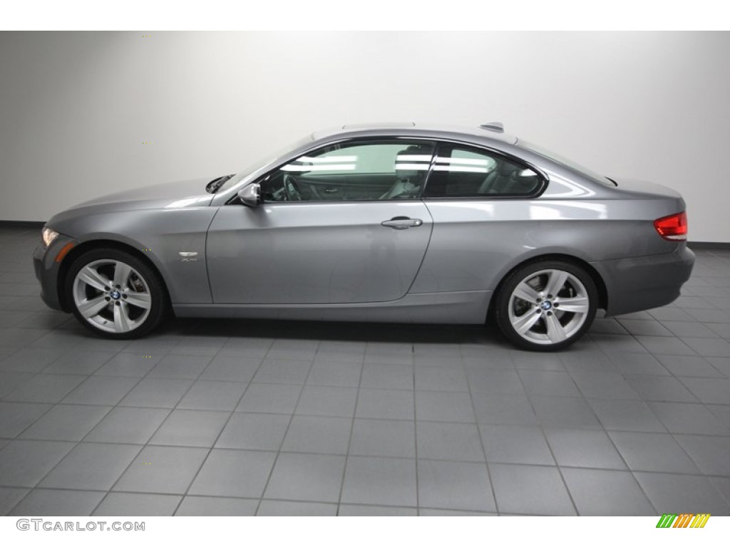 2009 3 Series 335xi Coupe - Space Grey Metallic / Grey photo #2