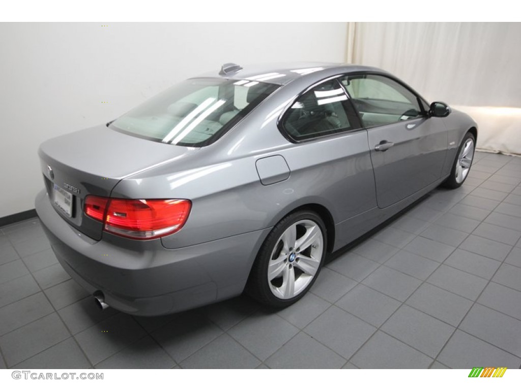 2009 3 Series 335xi Coupe - Space Grey Metallic / Grey photo #11