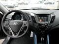2013 Hyundai Veloster Blue Interior Dashboard Photo