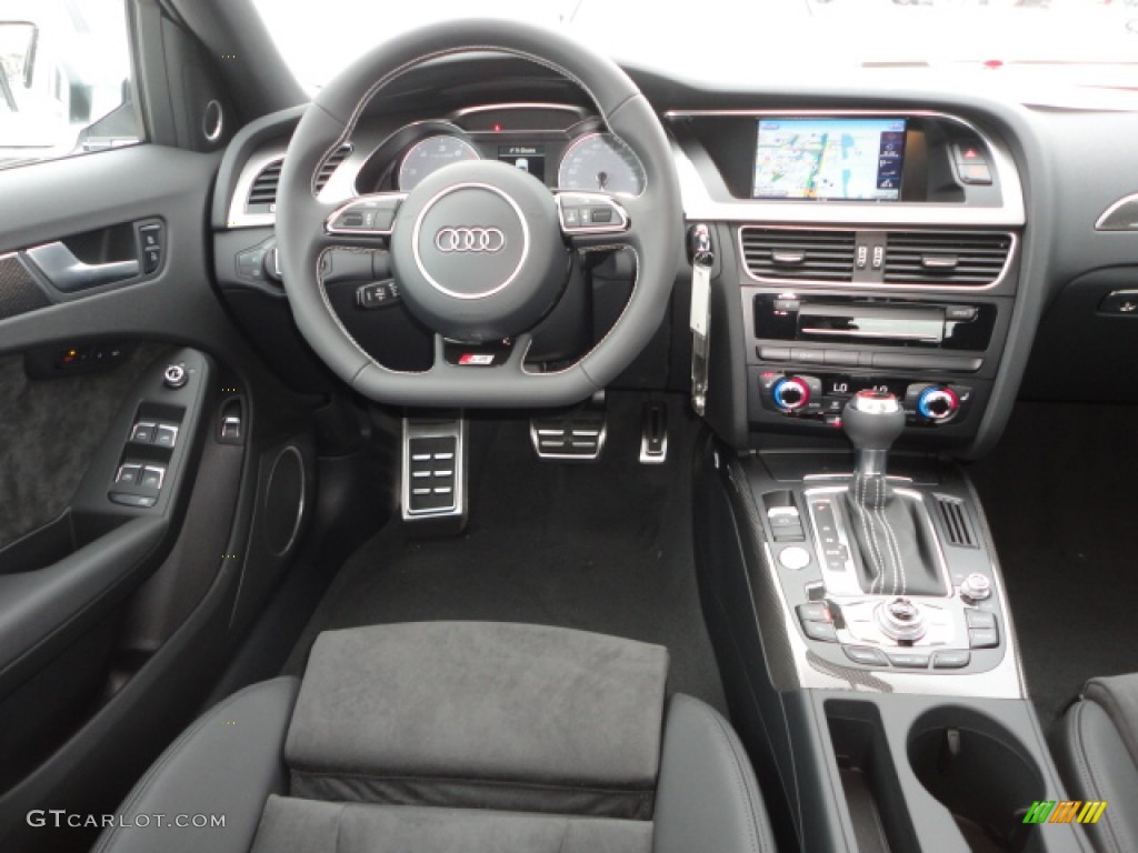 2013 Audi S4 3.0T quattro Sedan Black Dashboard Photo #75499733