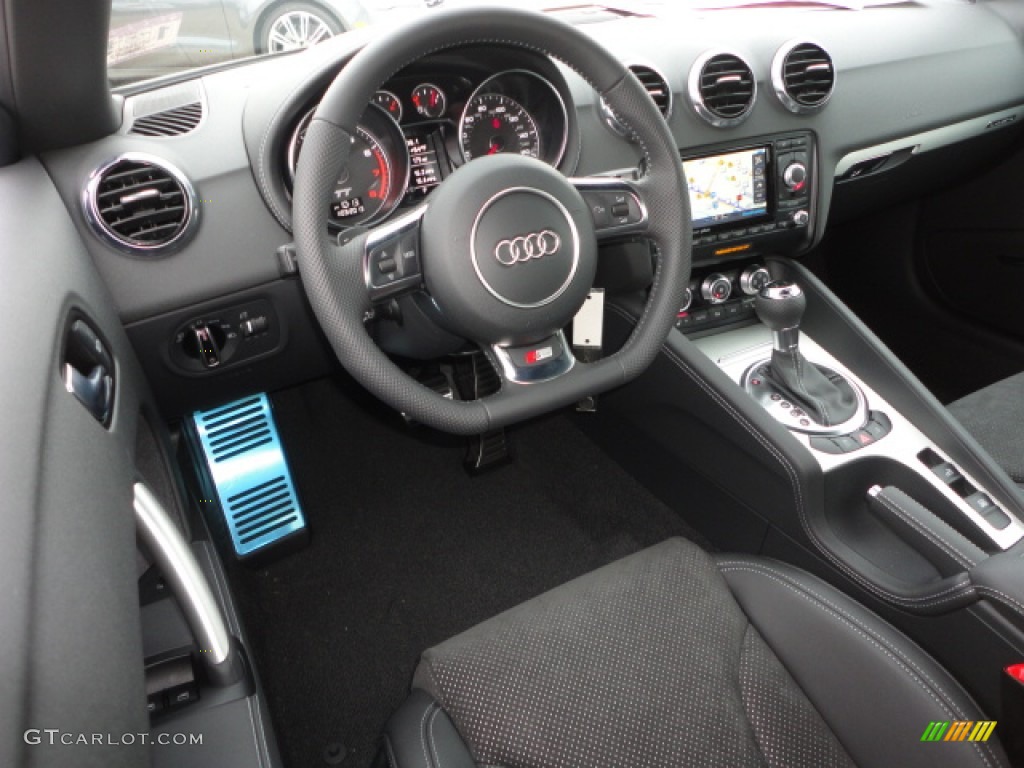 Black Interior 2013 Audi TT 2.0T quattro Roadster Photo #75500621