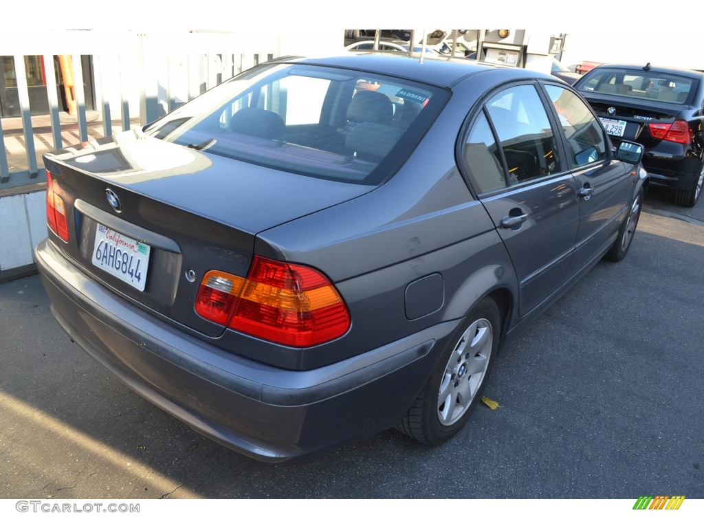 2002 3 Series 325i Sedan - Steel Grey Metallic / Black photo #3