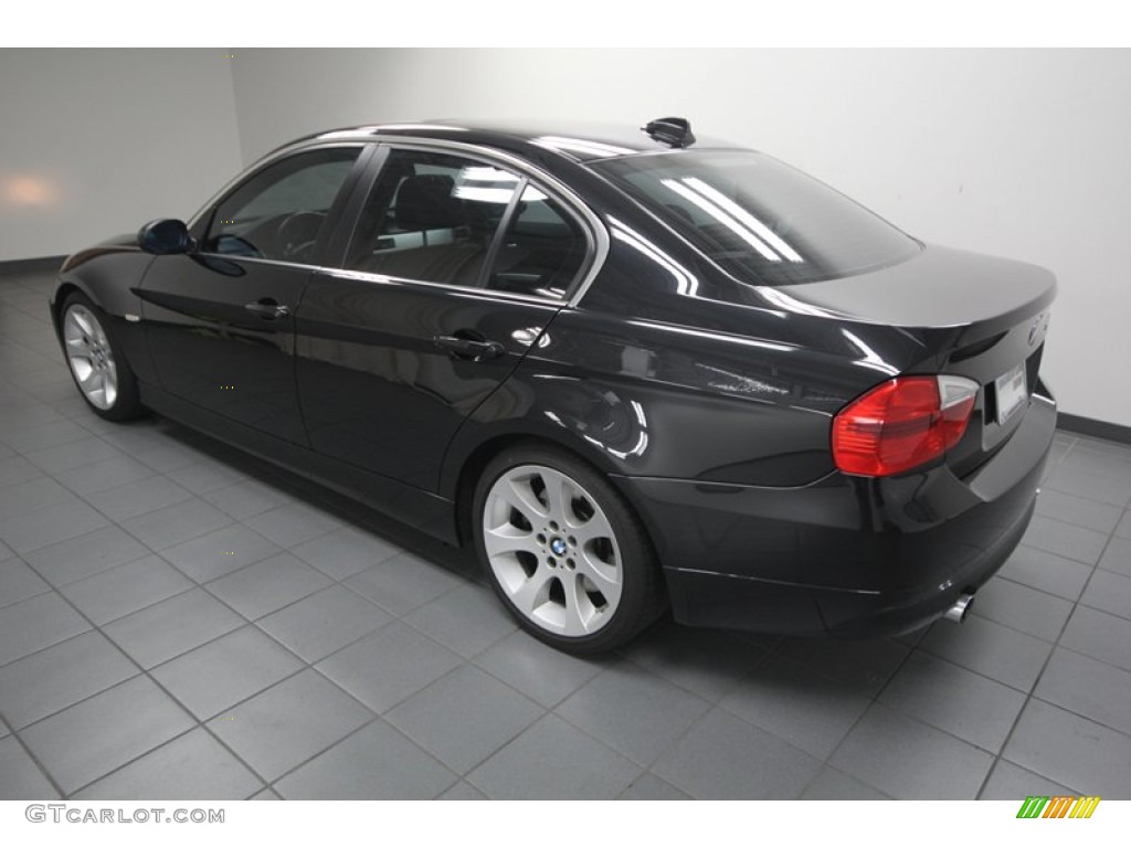 2008 3 Series 335i Sedan - Black Sapphire Metallic / Black photo #5