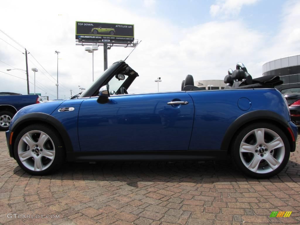 2006 Cooper S Convertible - Hyper Blue Metallic / Black/Panther Black photo #2