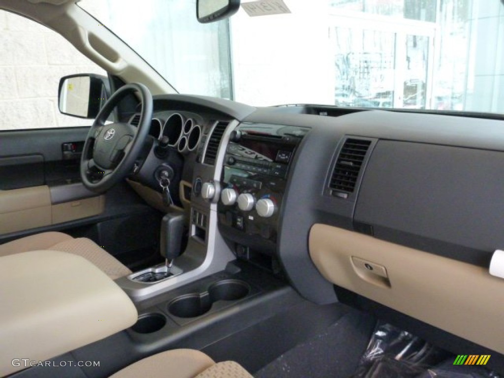 2013 Tundra TRD Double Cab 4x4 - Black / Sand Beige photo #10