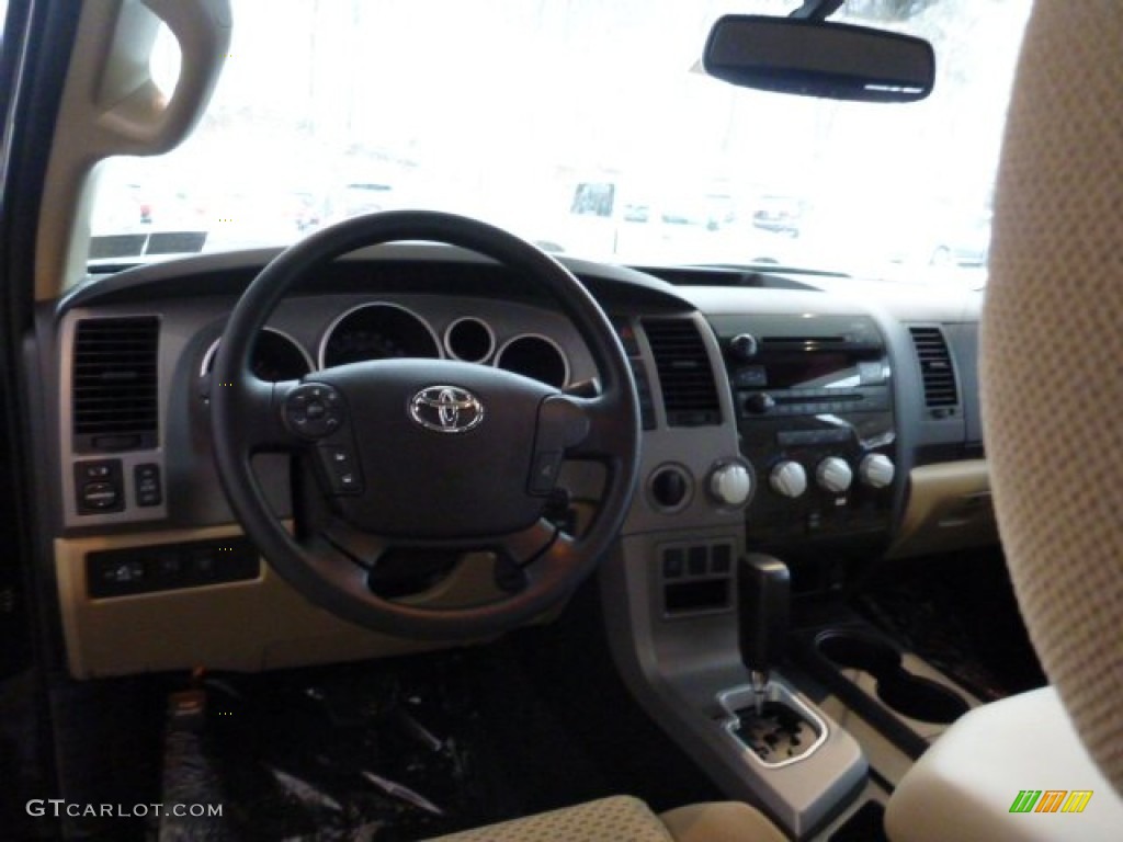 2013 Tundra TRD Double Cab 4x4 - Black / Sand Beige photo #15