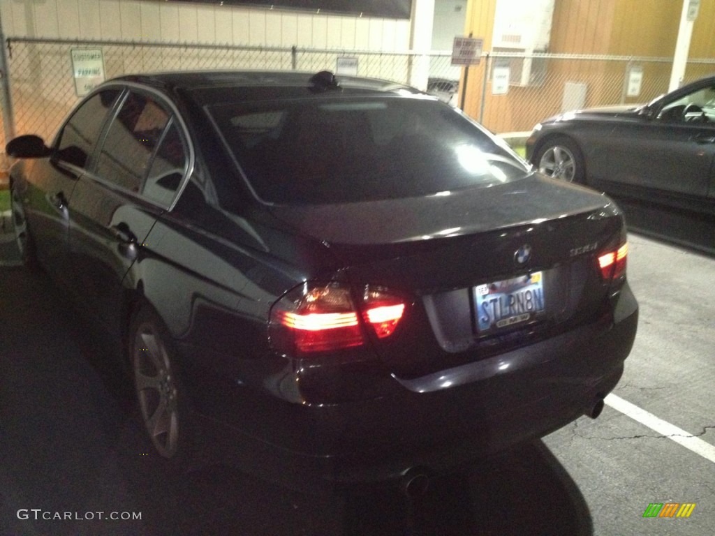 2008 3 Series 335i Sedan - Black Sapphire Metallic / Black photo #3
