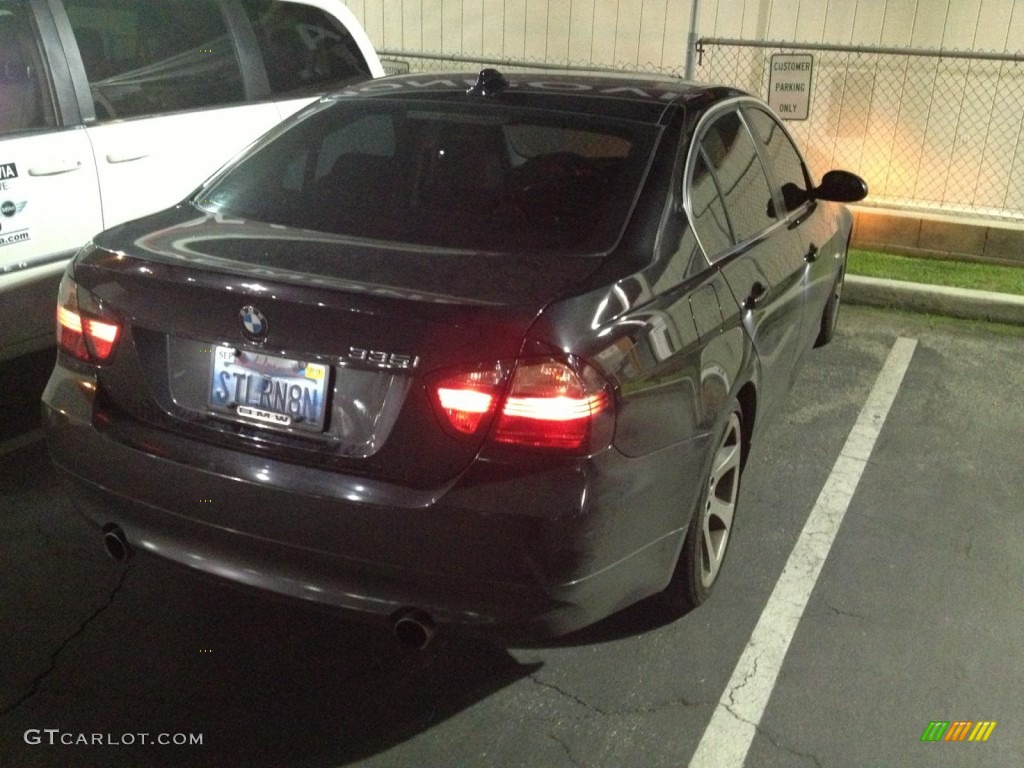 2008 3 Series 335i Sedan - Black Sapphire Metallic / Black photo #4