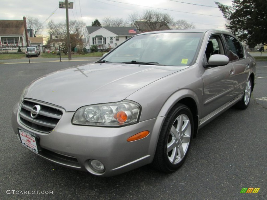 2003 Maxima GLE - Sheer Silver / Black photo #2