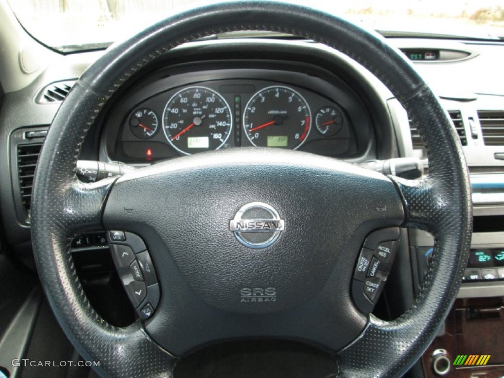 2003 Maxima GLE - Sheer Silver / Black photo #23
