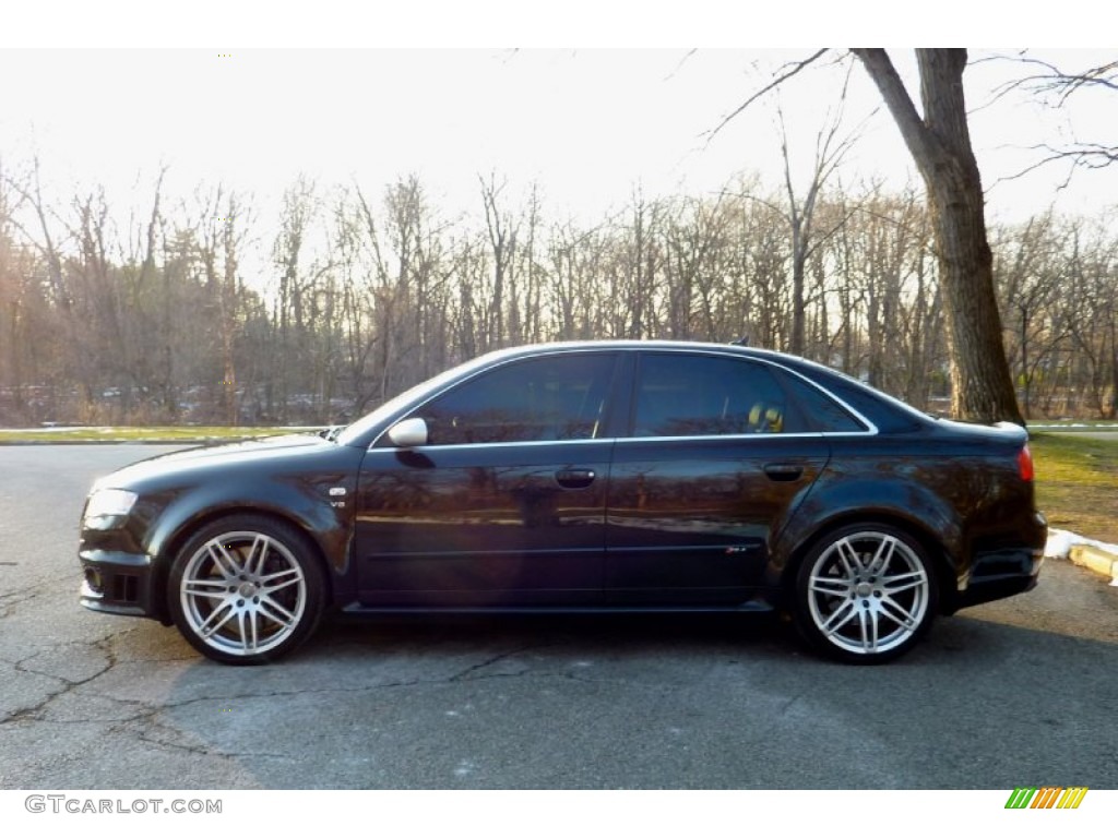 Phantom Black Pearl Effect 2007 Audi RS4 4.2 quattro Sedan Exterior Photo #75505085