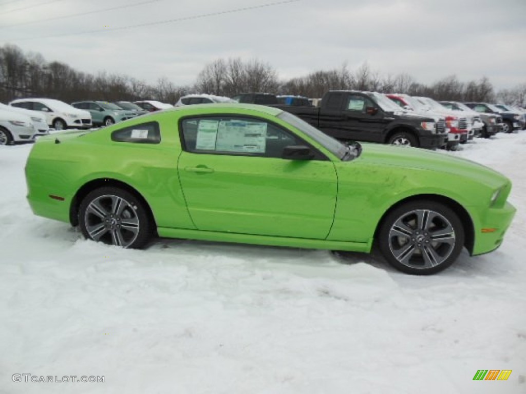 Gotta Have It Green 2013 Ford Mustang V6 Coupe Exterior Photo #75505412