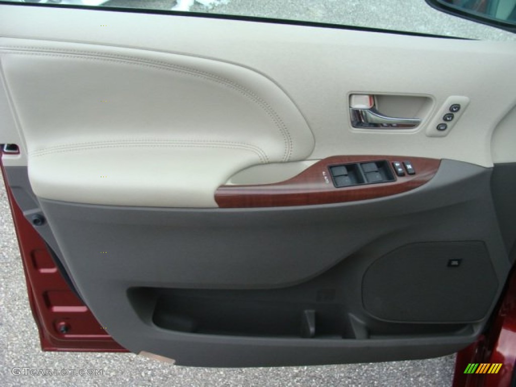 2011 Sienna Limited AWD - Salsa Red Pearl / Bisque photo #6