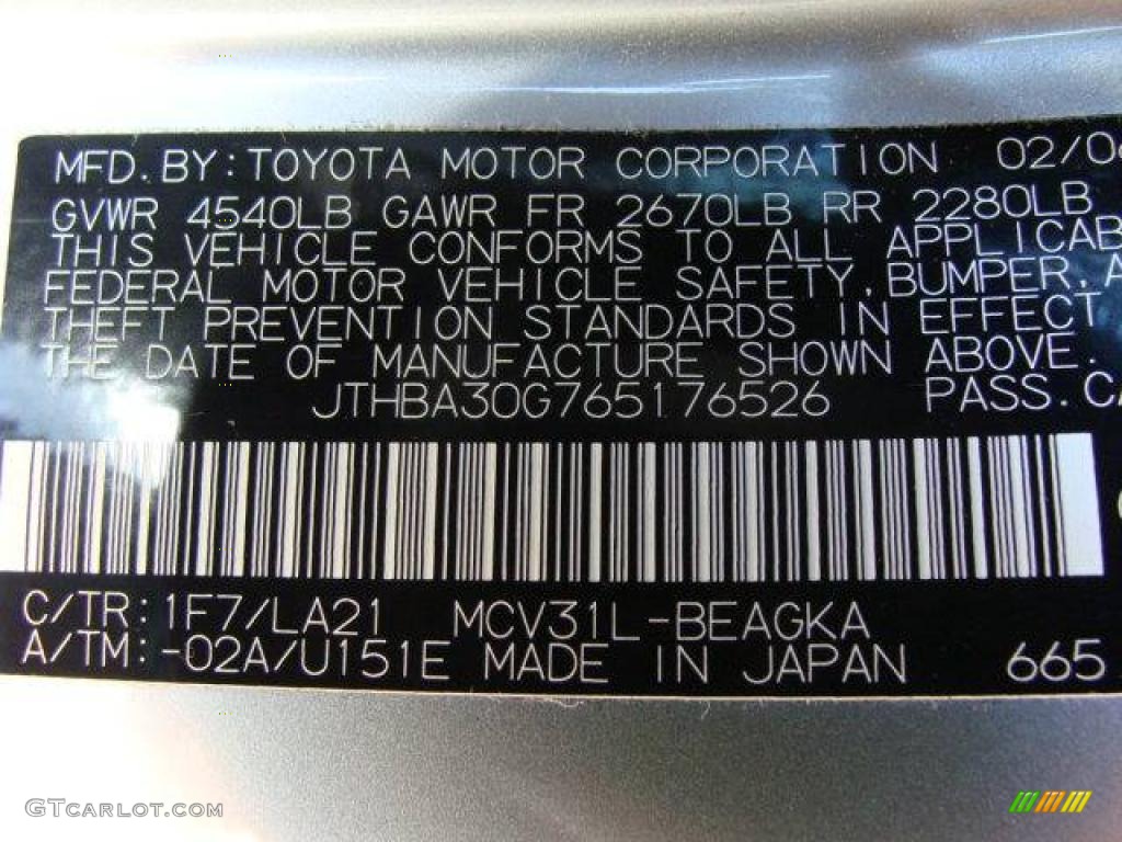 2006 ES 330 - Classic Silver Metallic / Black photo #15