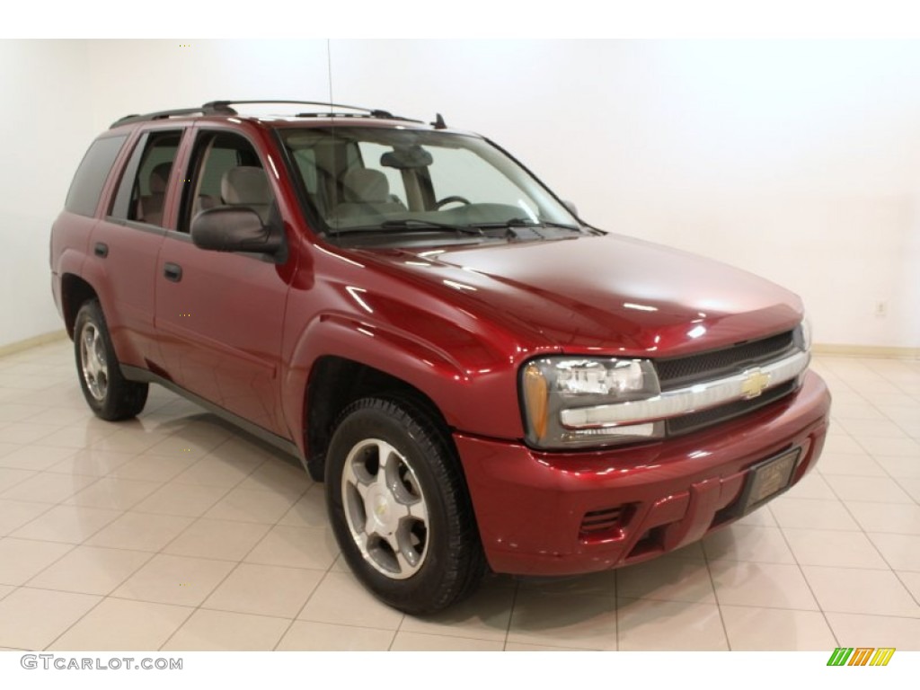 Red Jewel Tint Coat 2007 Chevrolet TrailBlazer LS 4x4 Exterior Photo #75507878