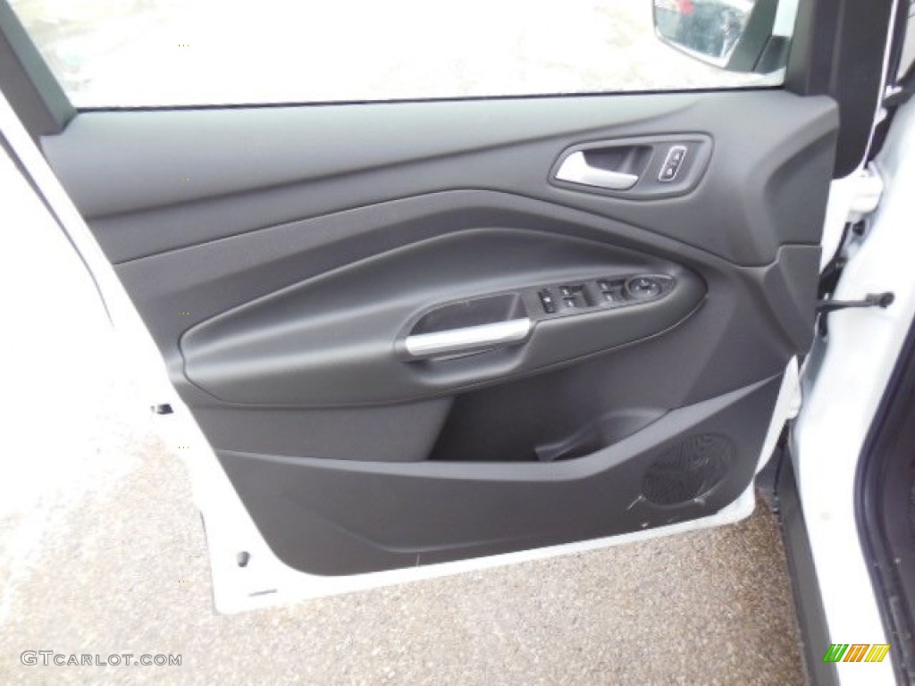 2013 Ford Escape SE 2.0L EcoBoost 4WD Charcoal Black Door Panel Photo #75508799