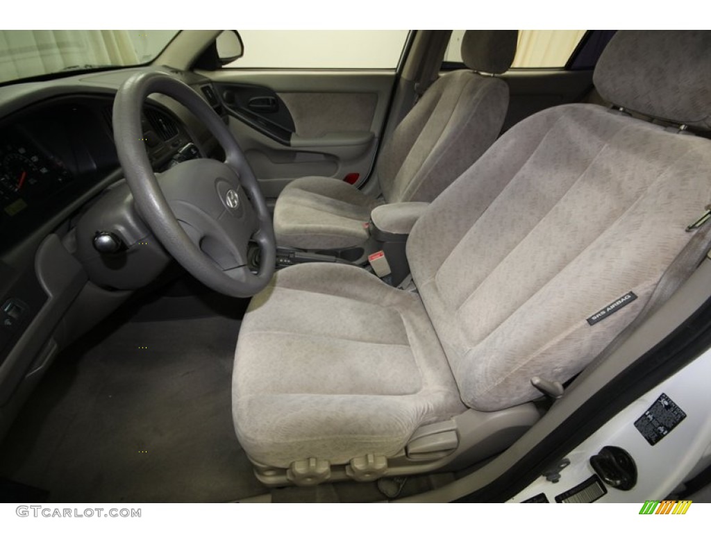 2006 Elantra GLS Sedan - Nordic White / Gray photo #3