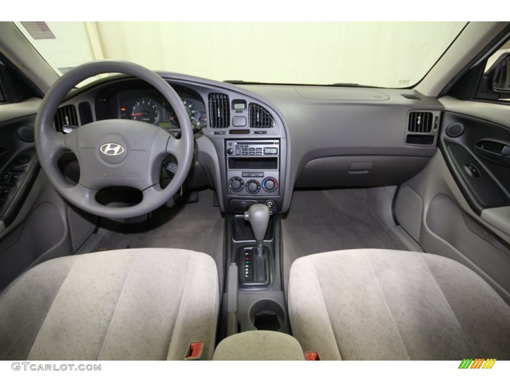 2006 Elantra GLS Sedan - Nordic White / Gray photo #4