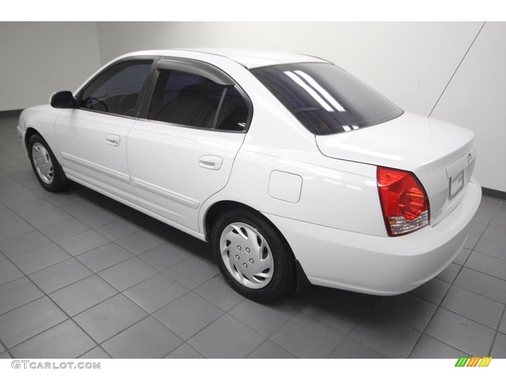 2006 Elantra GLS Sedan - Nordic White / Gray photo #5