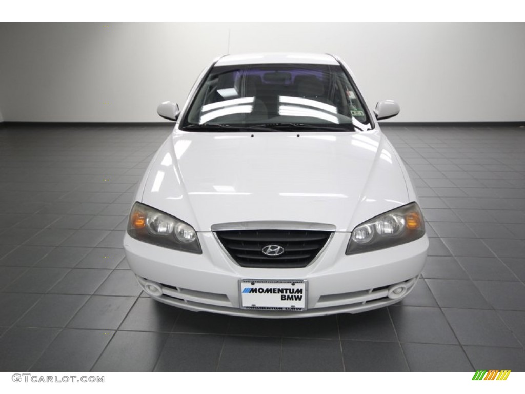 2006 Elantra GLS Sedan - Nordic White / Gray photo #6