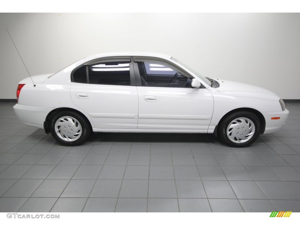 2006 Elantra GLS Sedan - Nordic White / Gray photo #7