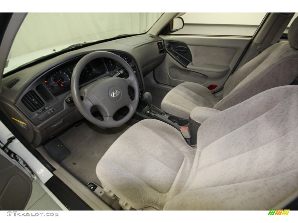 2006 Elantra GLS Sedan - Nordic White / Gray photo #13