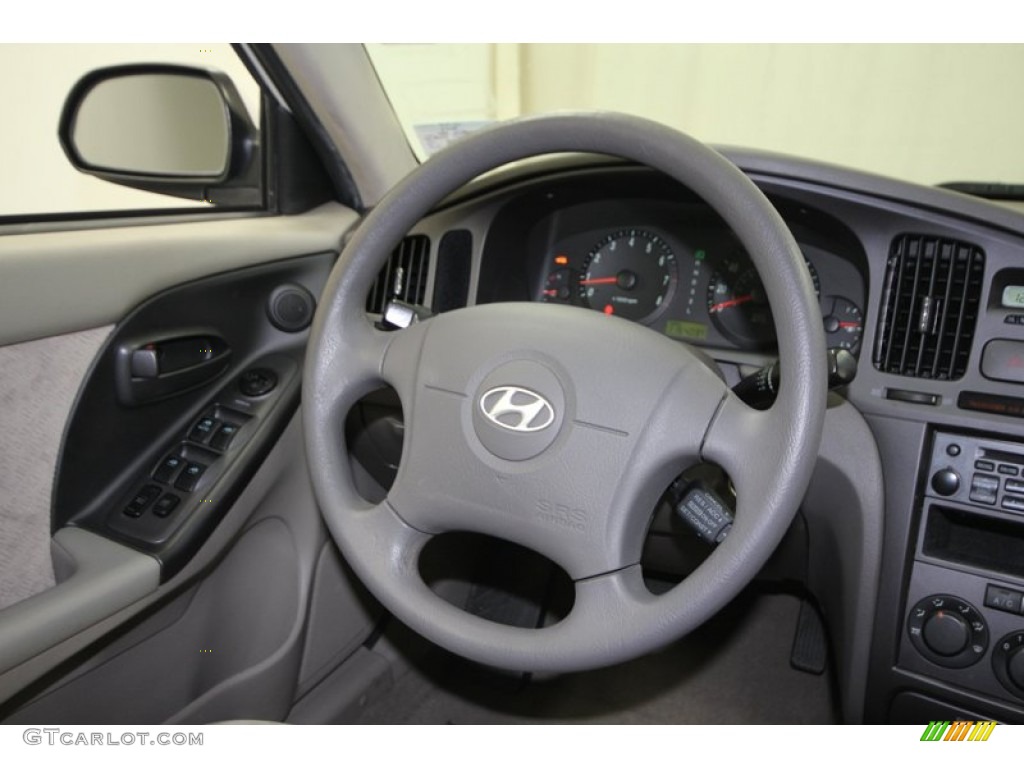 2006 Elantra GLS Sedan - Nordic White / Gray photo #24