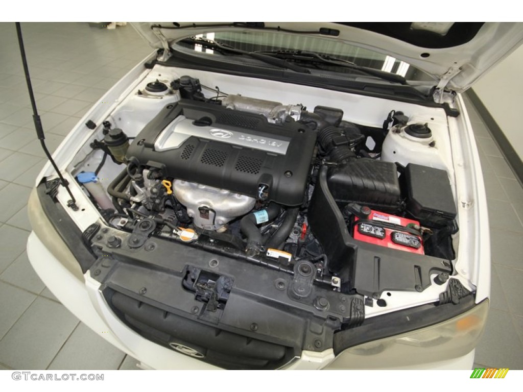 2006 Elantra GLS Sedan - Nordic White / Gray photo #34