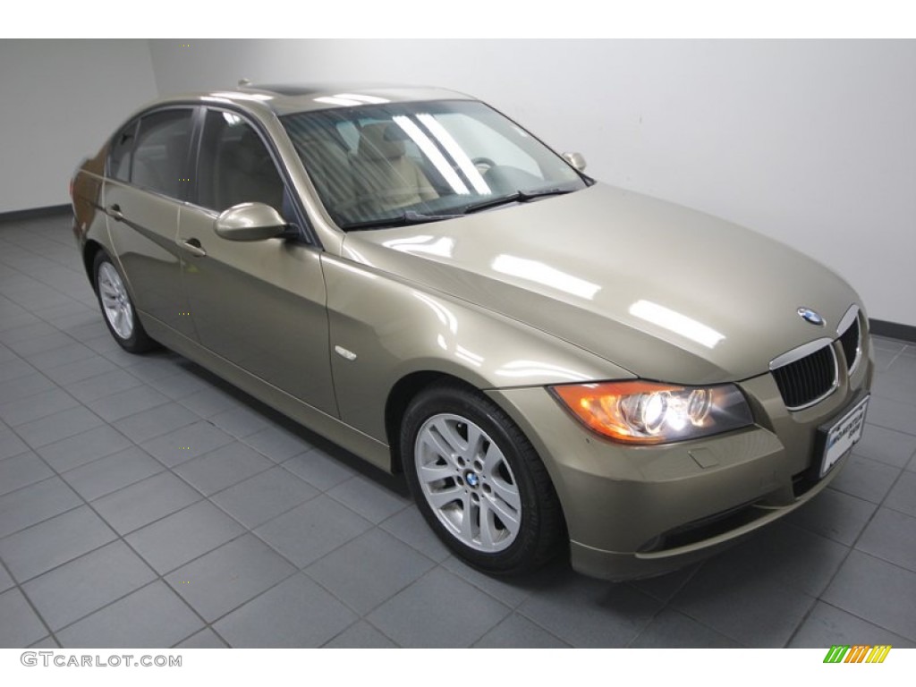 2006 3 Series 325i Sedan - Sonora Metallic / Beige photo #8