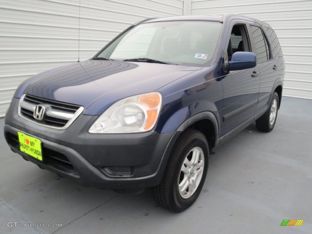 2004 CR-V EX 4WD - Eternal Blue Pearl / Black photo #6