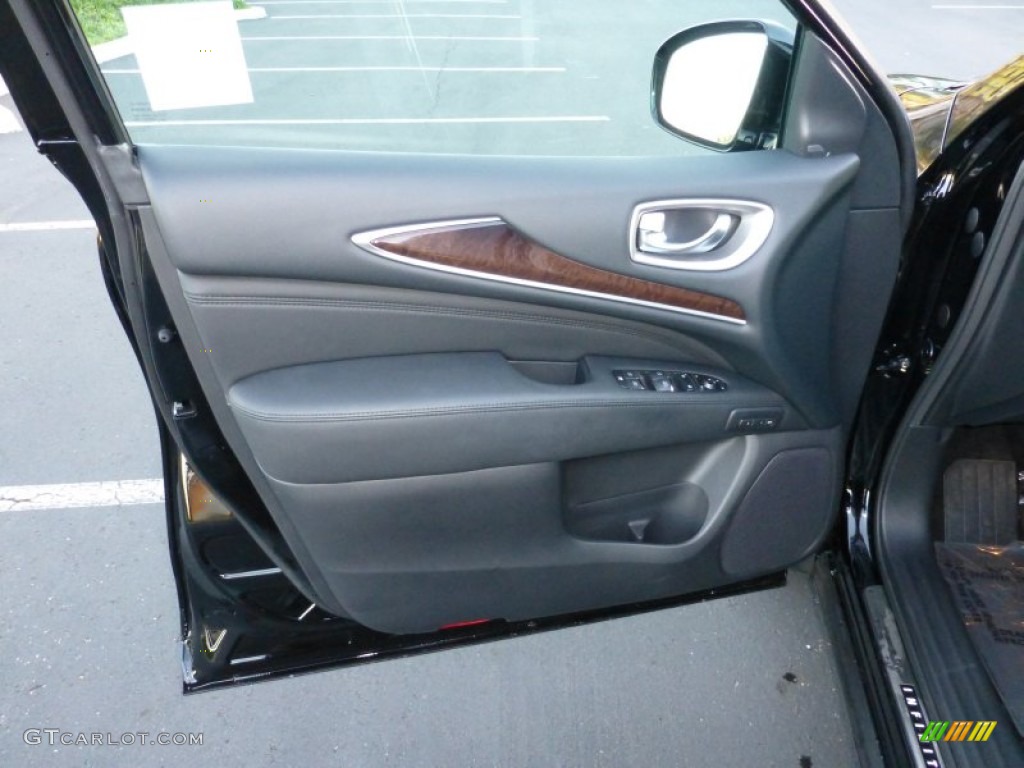 2013 Infiniti JX 35 AWD Graphite Door Panel Photo #75511148