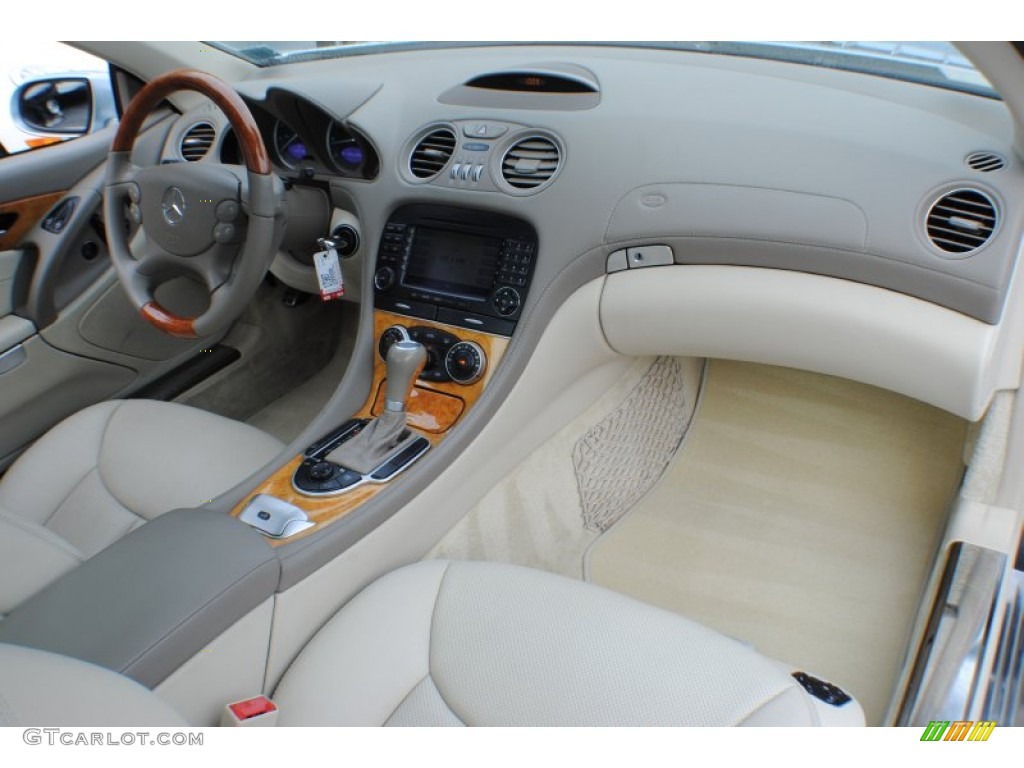 Stone Interior 2008 Mercedes-Benz SL 550 Roadster Photo #75513814