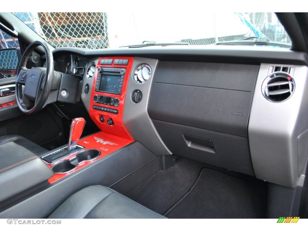 2008 Ford Expedition Funkmaster Flex Limited 4x4 Charcoal Black/Red Dashboard Photo #75513981