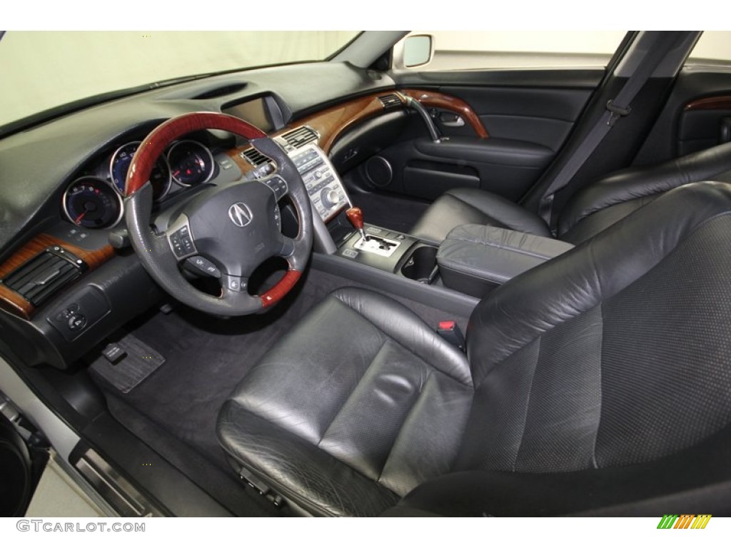 Ebony Interior 2005 Acura RL 3.5 AWD Sedan Photo #75514918