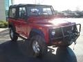 Portofino Red - Defender 90 Soft Top Photo No. 5