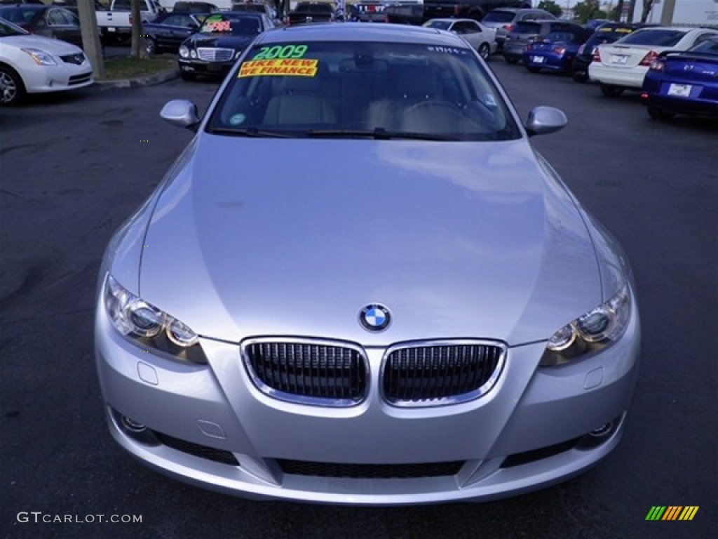 2009 3 Series 328i Coupe - Titanium Silver Metallic / Grey Dakota Leather photo #6