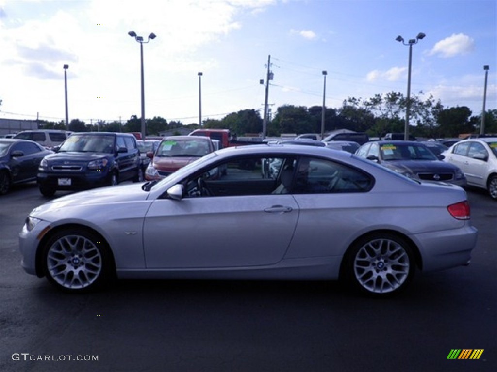 2009 3 Series 328i Coupe - Titanium Silver Metallic / Grey Dakota Leather photo #10