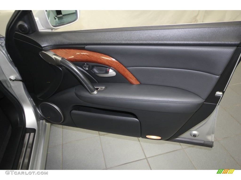 2005 Acura RL 3.5 AWD Sedan Ebony Door Panel Photo #75515416