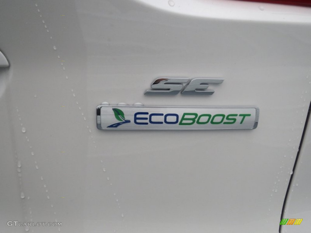 2013 Escape SE 1.6L EcoBoost - White Platinum Metallic Tri-Coat / Charcoal Black photo #13