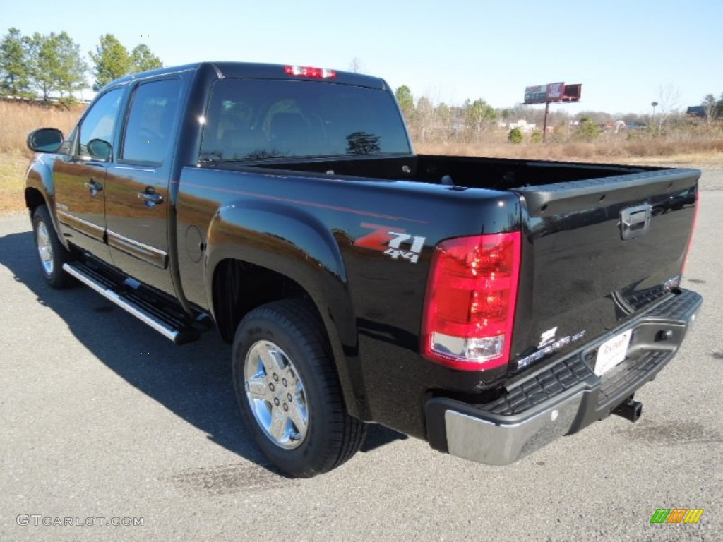 2013 Sierra 1500 SLT Crew Cab 4x4 - Onyx Black / Ebony photo #4