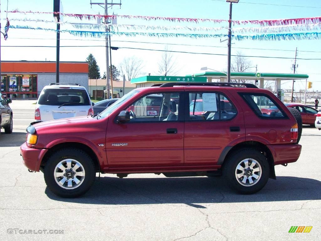 1998 Passport LX 4WD - Claret Red Pearl Metallic / Gray photo #2