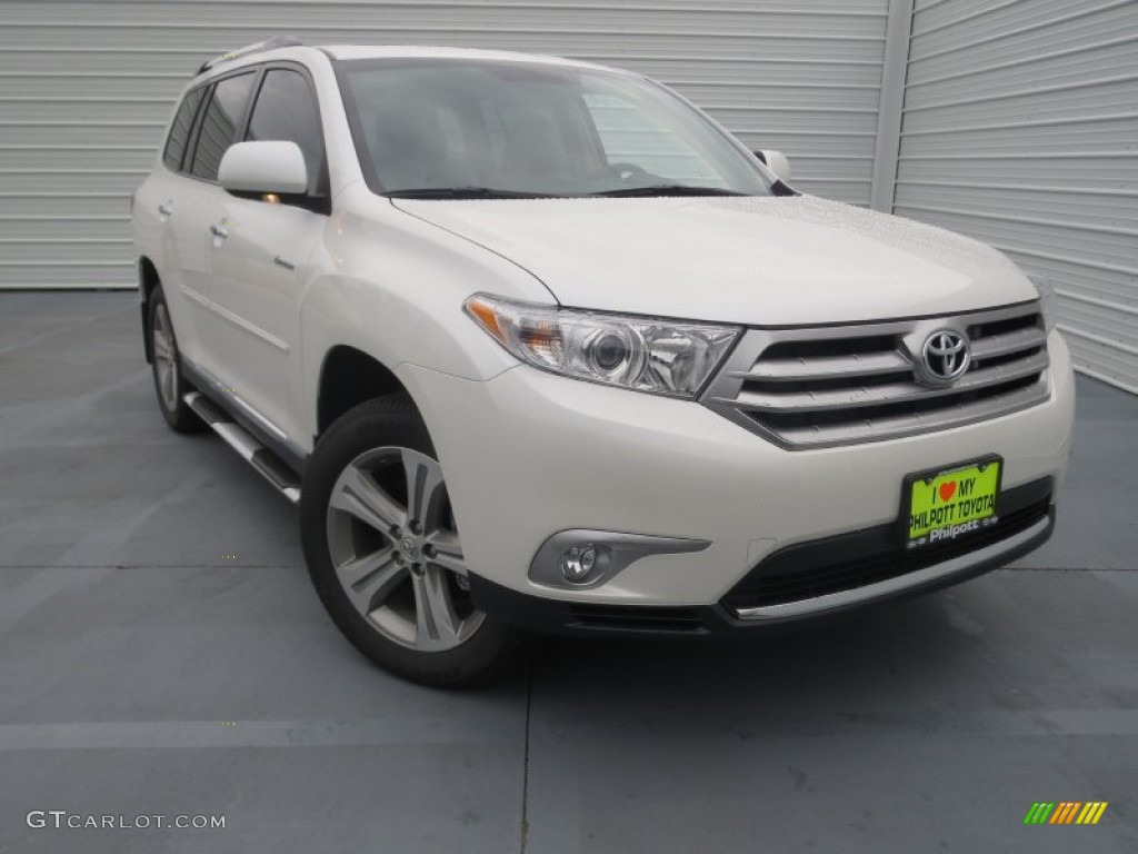 2013 Highlander Limited - Blizzard White Pearl / Sand Beige photo #1