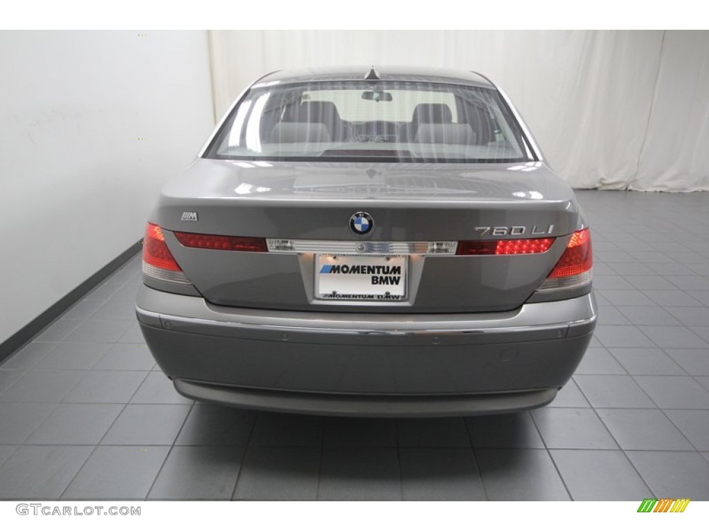 2003 7 Series 760Li Sedan - Sterling Grey Metallic / Basalt Grey/Flannel Grey photo #11