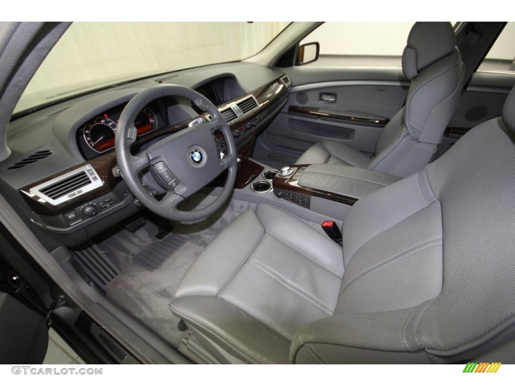 Basalt Grey/Flannel Grey Interior 2003 BMW 7 Series 760Li Sedan Photo #75517745