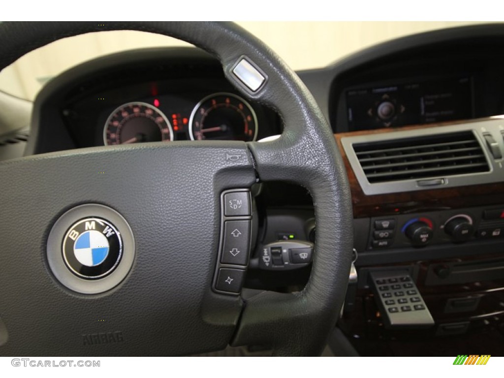 2003 7 Series 760Li Sedan - Sterling Grey Metallic / Basalt Grey/Flannel Grey photo #25