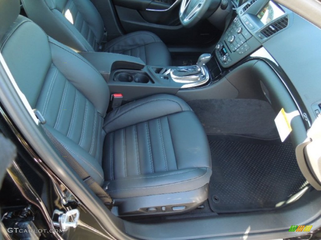 Ebony Interior 2013 Buick Regal GS Photo #75518276
